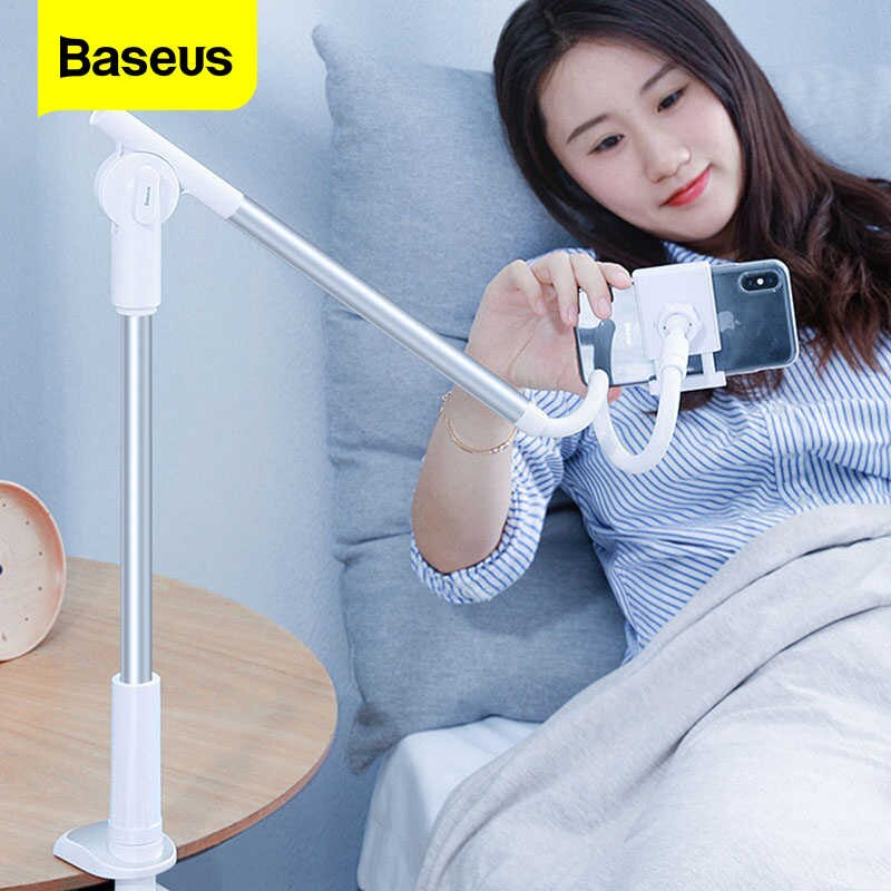 BASEUS Unlimited Adjustment Lazy Phone Holder Bracket Adjustable Long Arm Desk Mount for Smart Phone