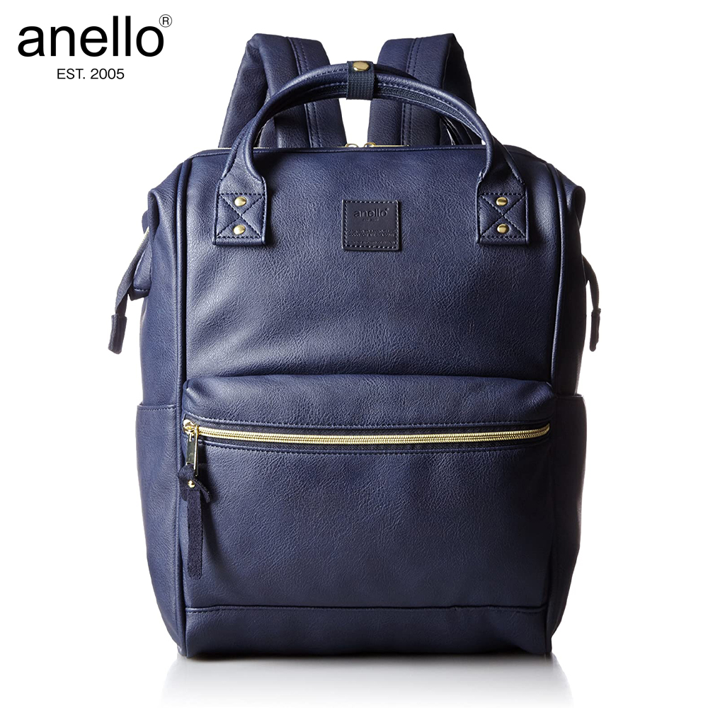 Anello Unisex Faux Leather Hinged Clasp Backpack AT-B1211 - Large Size