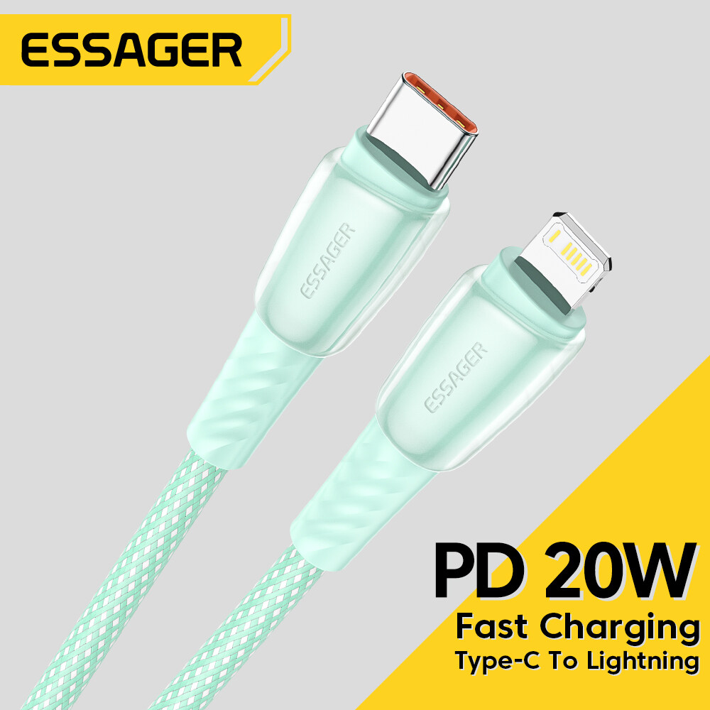 ESSAGER PD 20W Type C To Lightning Cable For iPhone 11 12 13 Pro Max  Fast Charging Charger Cable For iPhone 6 7 8Plus iPad Data Cord Wire