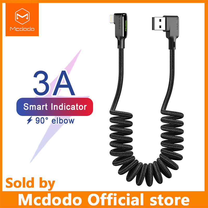 Mcdodo Spring USB Cable for IPhone Charger Data Cable for Car Styling Storage Wire for IPhone X 8 7 6 6s Plus Fast Charging Cord