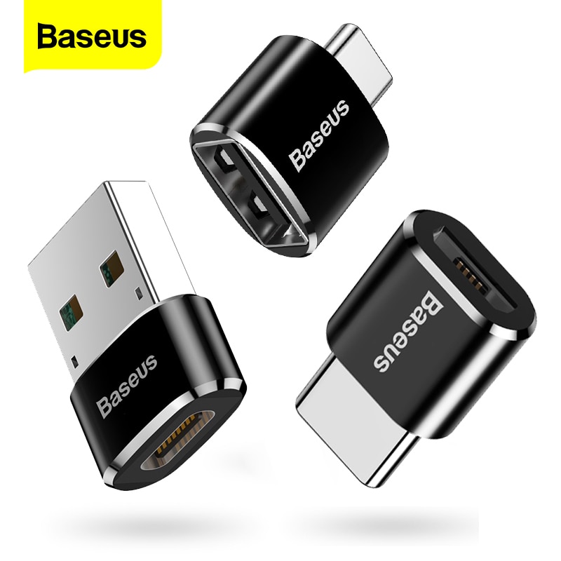 Baseus Micro USB Type C OTG Adapter for Huawei Samsung Xiaomi OPPO Mini usb c Male to Micro usb Female otg Adapter Micro USB to USB C for date transmission