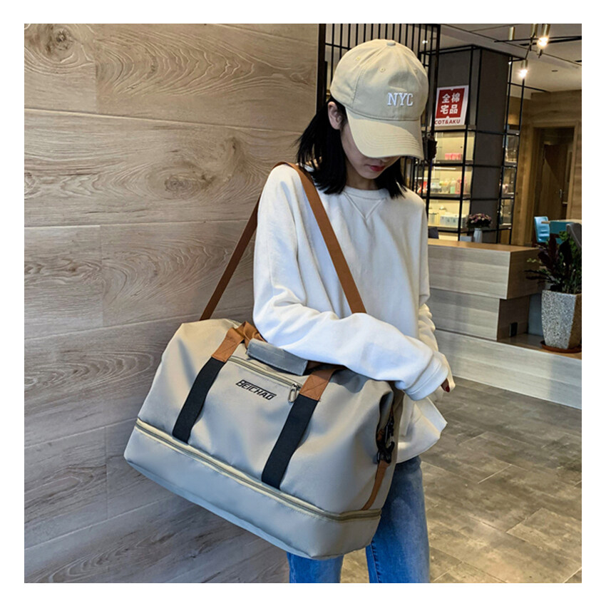 LouisWill Travel Bag Luggage Handbag Waterproof Weekender Bags Dry and Wet Separation Sport Bag Yoga Shoulder Bag Traveling Bag Fitness Bag Gym Totes for Men Women