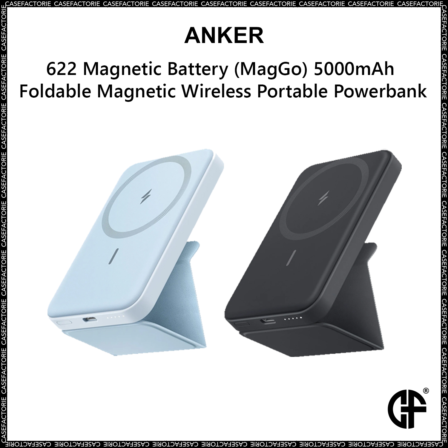 Anker 622 Magnetic Battery (MagGo) 5000mAh Foldable Magnetic Wireless Portable Powerbank