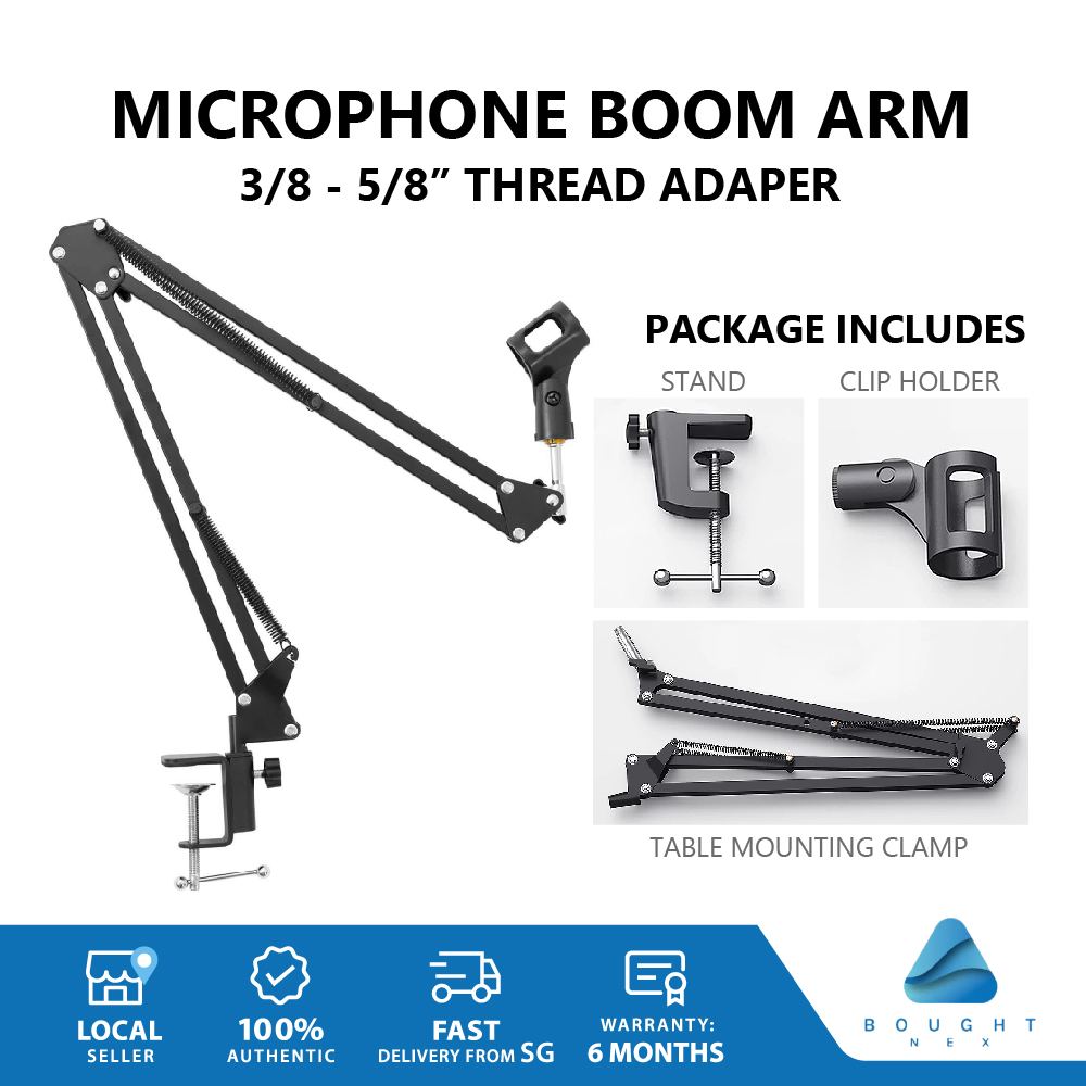Flexible Desktop Microphone Stand Mic Boom Arm Professional Recording Streaming Singing Casting Microphone Holder