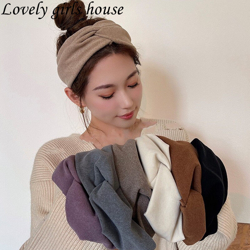【♡Lovely girls house♡】Korean Style Temperament Retro Hair Band for Women Wide Brim Headband Makeup Wash Face Hairband