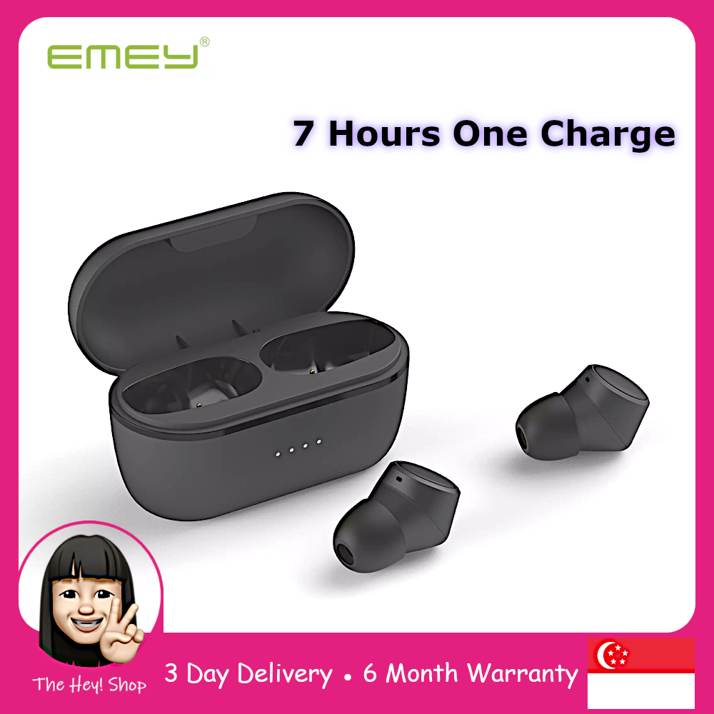 Emey New Dots True Wireless Earbuds With 7 Hrs Music, High Bass, High Audio Quality, One Touch Control & IPX6 Waterproof