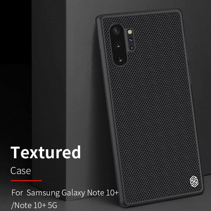 Nillkin Nylon Fiber Case for Samsung Galaxy Note 10+ / Note 10 Plus 5G Textured TPU + PC Back Cover Durable Non-slip Thin and Light Cases