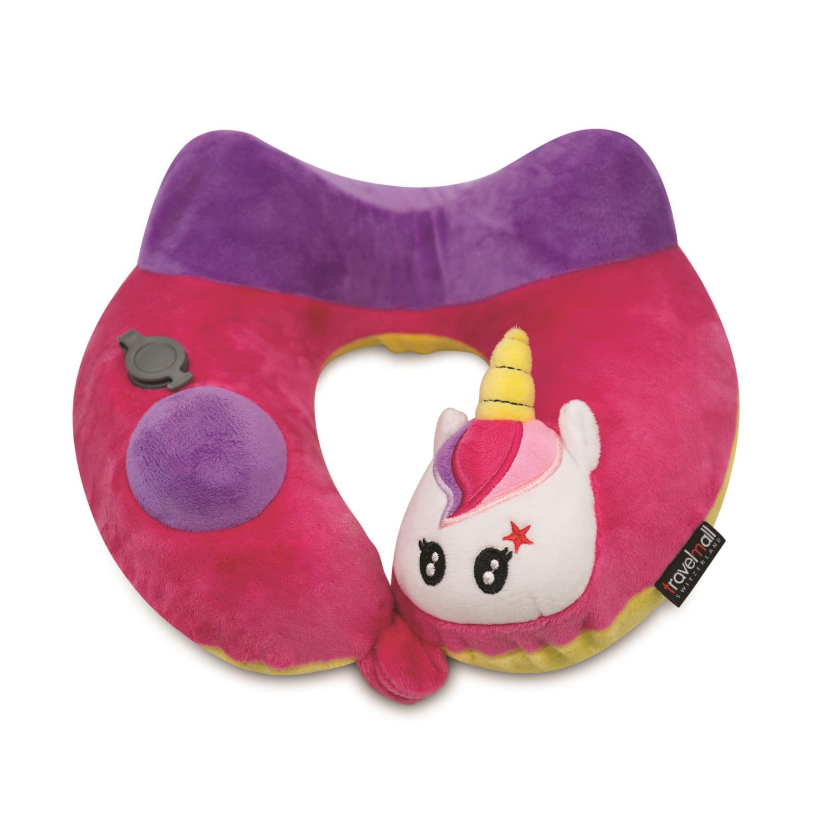 Travelmall Kid’s Inflatable Travel Pillow (Unicorn Edition)