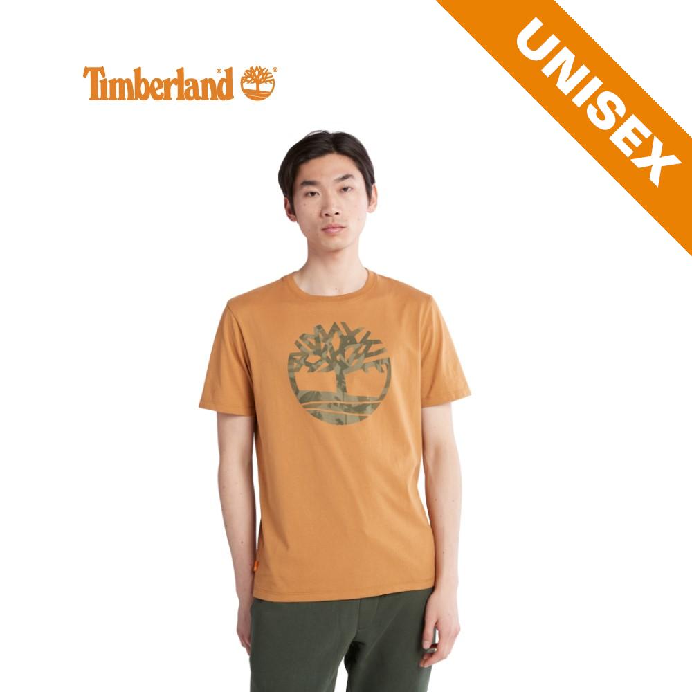 Timberland All Gender Camo Tree-Logo T-Shirt Wheat Boot