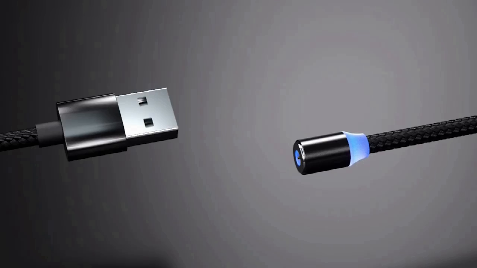 1m Magnetic Micro USB Cable Compatible with Apple Samsung Android Mobile Phone Fast Charging USB Type C Cable Magnet Charger Wire Cord