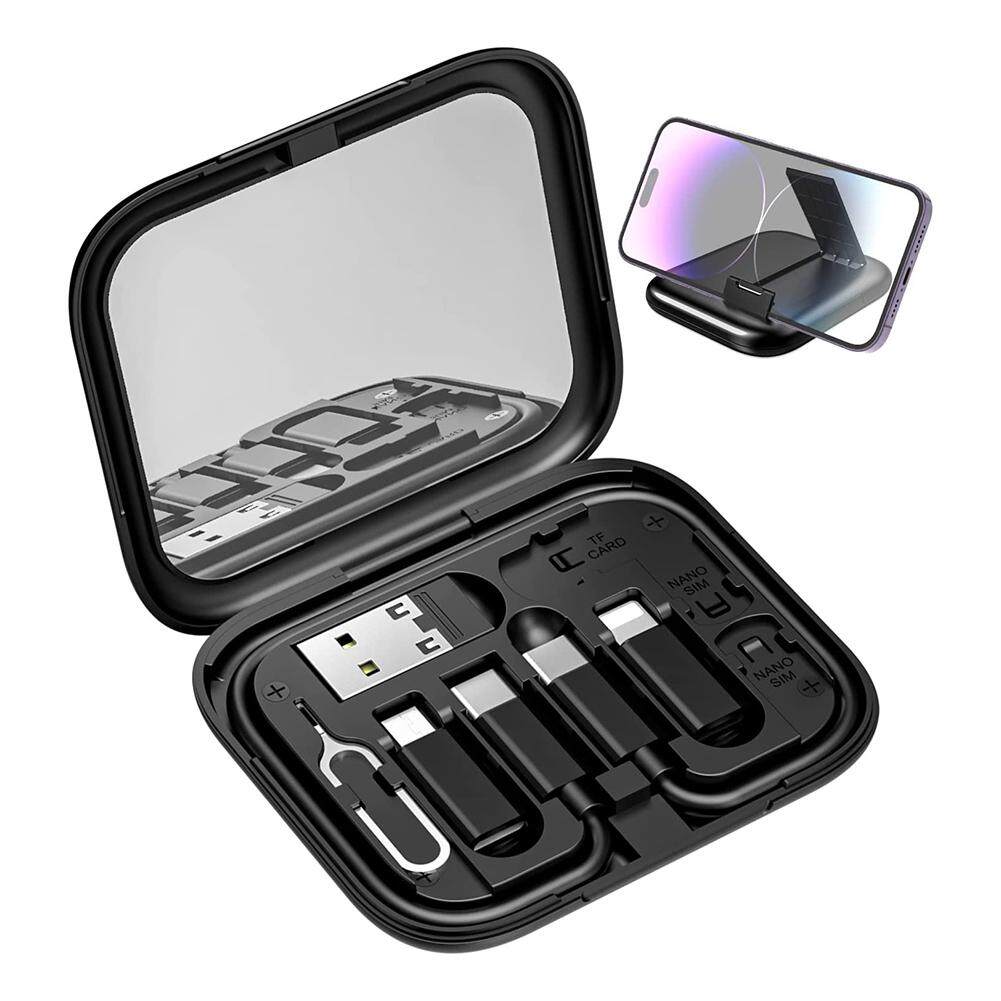 Multifunctional Fast Charging Cables Type-C Mobile Phone Data Cable USB Charger Set Storage Box Suitable