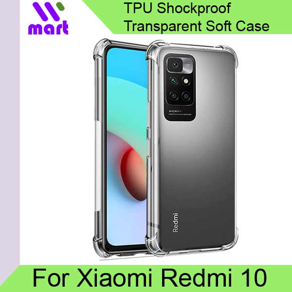 TPU Transparent Shockproof Soft Case Back Cover for Xiaomi Redmi 10 / Redmi 10A / Redmi 10C