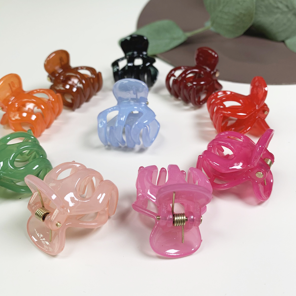 [SG|Idel Half Up-do] 9pc 2.5cm Shatterproof Tight Mini Plastic Hair Claw Hair Grip Hair Clip, Dress Up Singapore