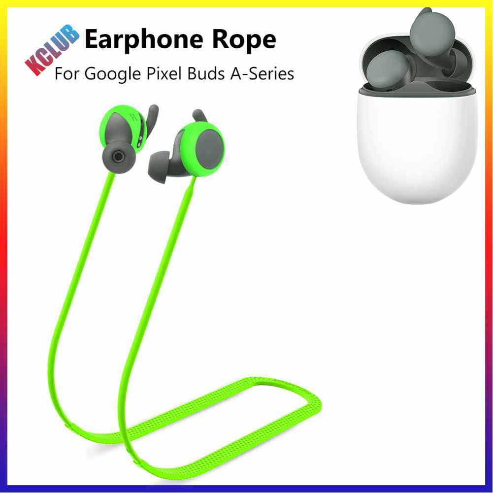 Silicone Anti Lost Rope Anti Slip Wireless Headphone Neck Strap Soft Portable Bluetooth-compatible Headphone Neck Strap for Google Pixel Buds A-Series