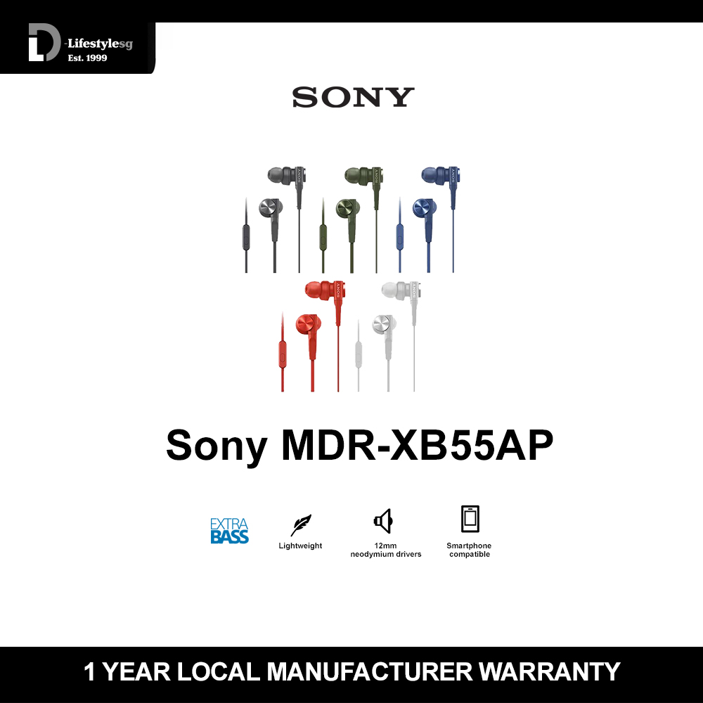 Sony MDR-XB55AP Extra Bass In-Ear Headphone