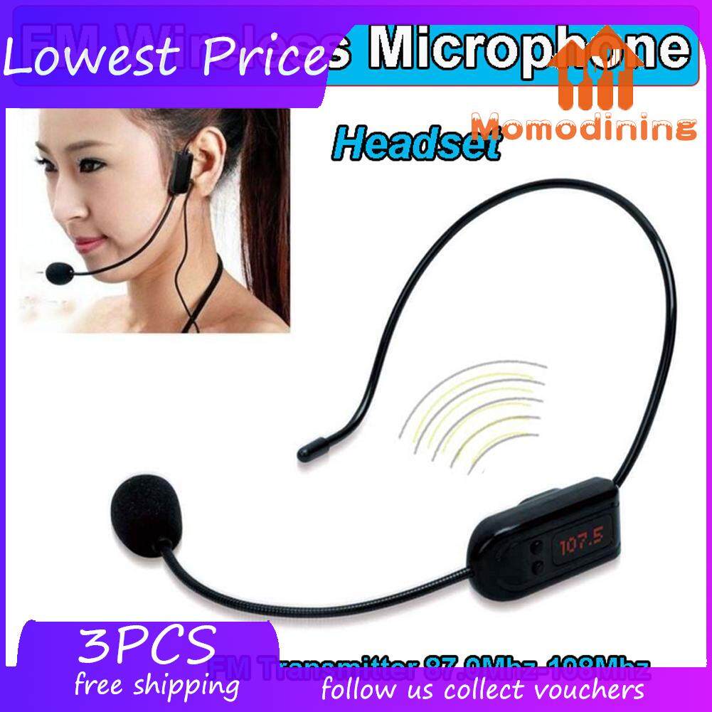 FM Wireless Microphone Headset Megaphone Radio Mic for Loudspeaker
