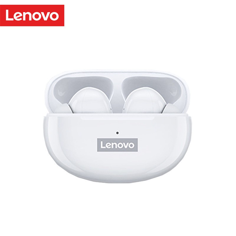Lenovo LP5 True Wireless Bluetooth 5.0 Earphone TWS Noise Canceling Touch Control Low Latency Handfree Earpods with HD Stereo Sound Earpieces headphone Earbuds Earpod Microphone audio headset gaming w