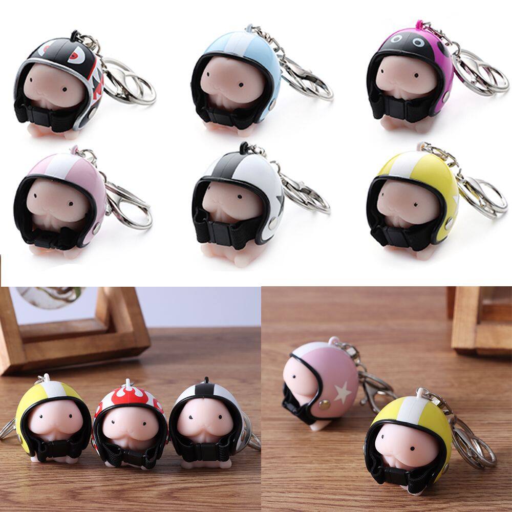 CUTE-FA Cute Ornament Accessories Five-stars Shape Keys Organizer Dingding Toys Helmets Keychain Key Ring Bag Pendant