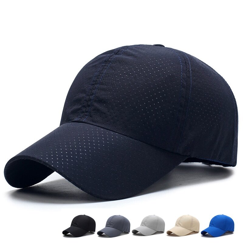 New Men Breathable Sports Quick Drying Cap Golf Cap Outdoor Shade Tourism Camping Hiking Hat Lovers Beach Hat