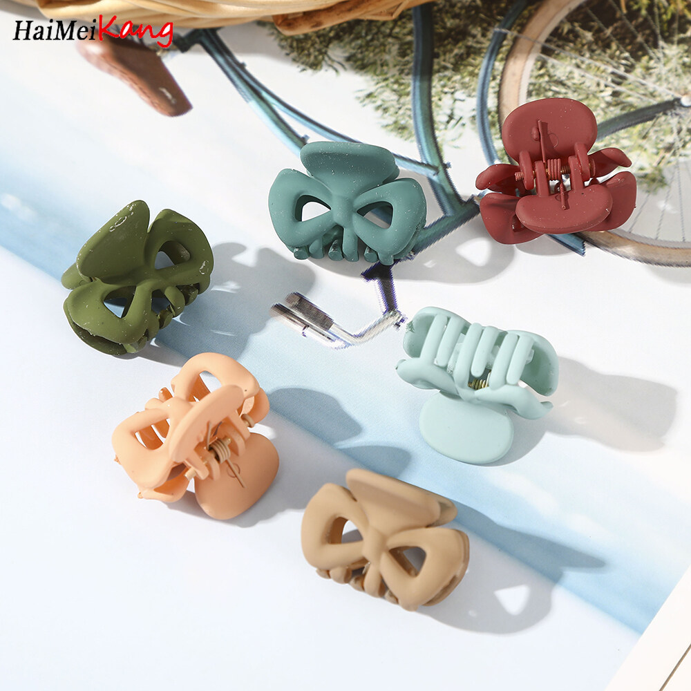 6Pcs/set Mini Hair Claw hair Clips Acrylic Matte Little Hairpin Hair Accessories