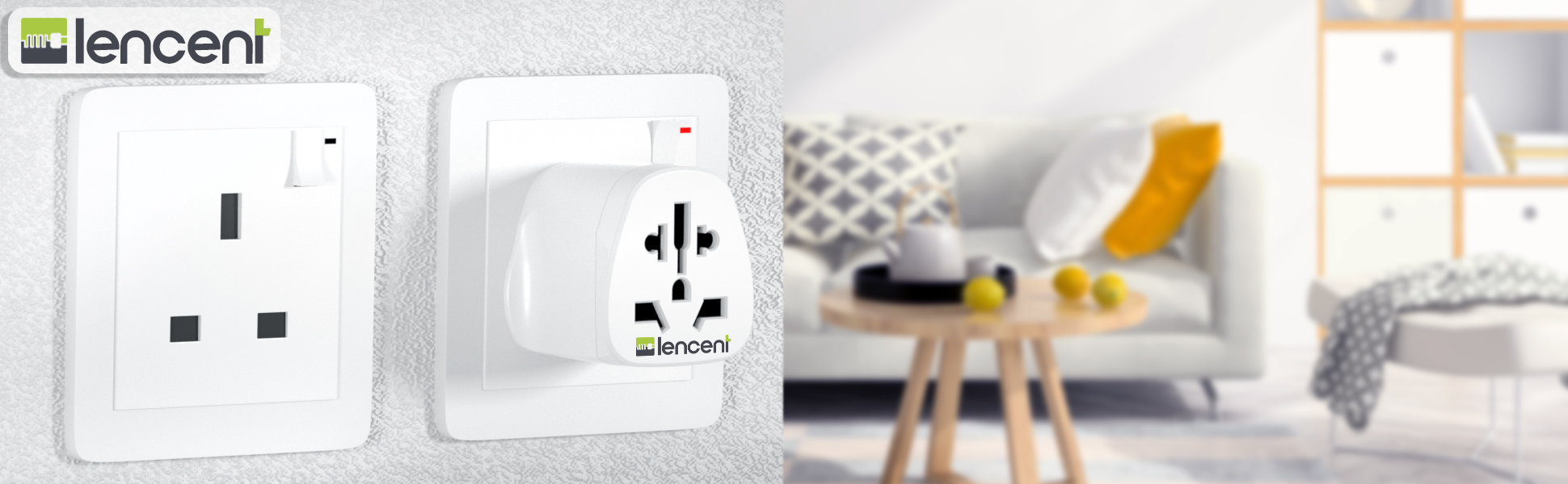 LENCENT 2X World/Singapore to UK/Singapore Travel Adapter, Visitor from USA/Europe/China/Australia to 3 Pin UK Adapter Plug [USA to UK/Singapore Adapter, EU to UK//Singapore adapter]