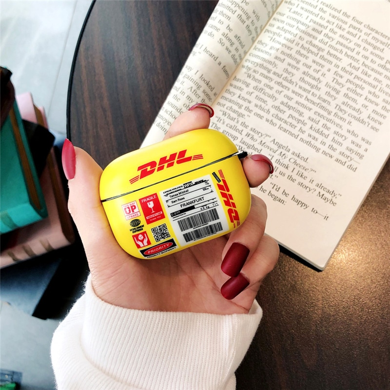 DHL Express 50 Anniversary Soft Earphone Headset Case for Airpods Pro AirPods 3 Cover for Airpods 1 2 Stylish Bag
