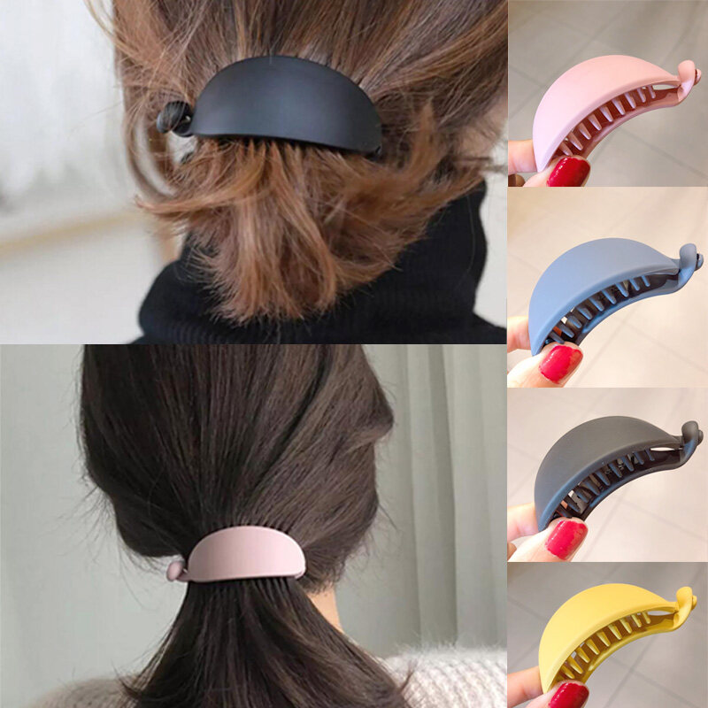 Korean Style Hair Clip Ponytail Clips Fashion Girls Frosted Women Ponytail Clips Grabs Hair Clips Banana Clips