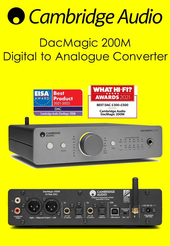 CAMBRIDGE AUDIO DacMagic 200M  Digital to Analogue Converter