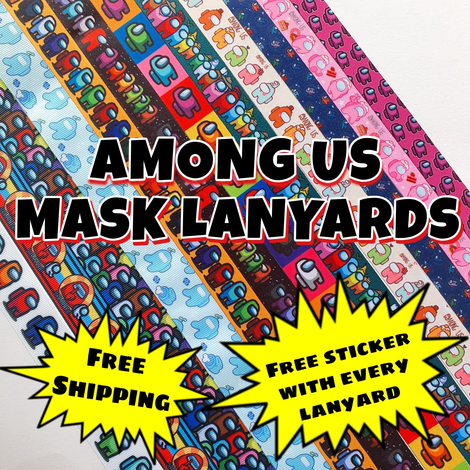 Among Us Mask Lanyard (Handmade In Singapore)