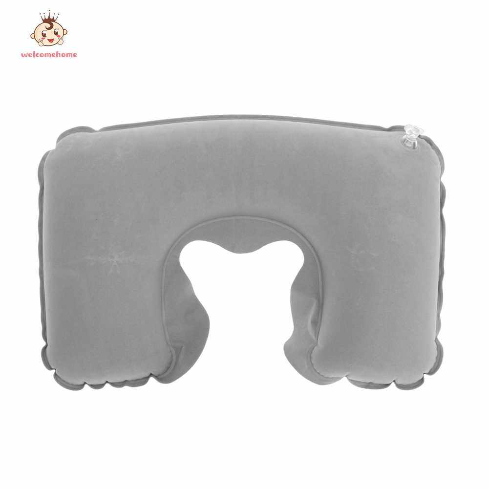 welcomehome Portable Inflatable Pillow Camping Travel Sleeping Break Neck Pillows Cushion