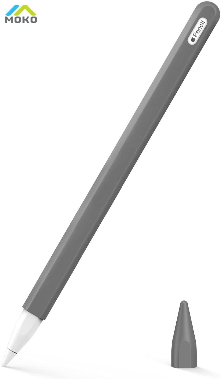 MoKo Pencil Case Compatible with Apple Pencil 2nd Gen, [2 Pieces] Silicone Pencil Holder Sleeve and Nib Cover Fit IPad Mini 6 2021/ IPad Air 4 Gen 2020/ IPad Pro 11/ Pro 12.9 2021/2020