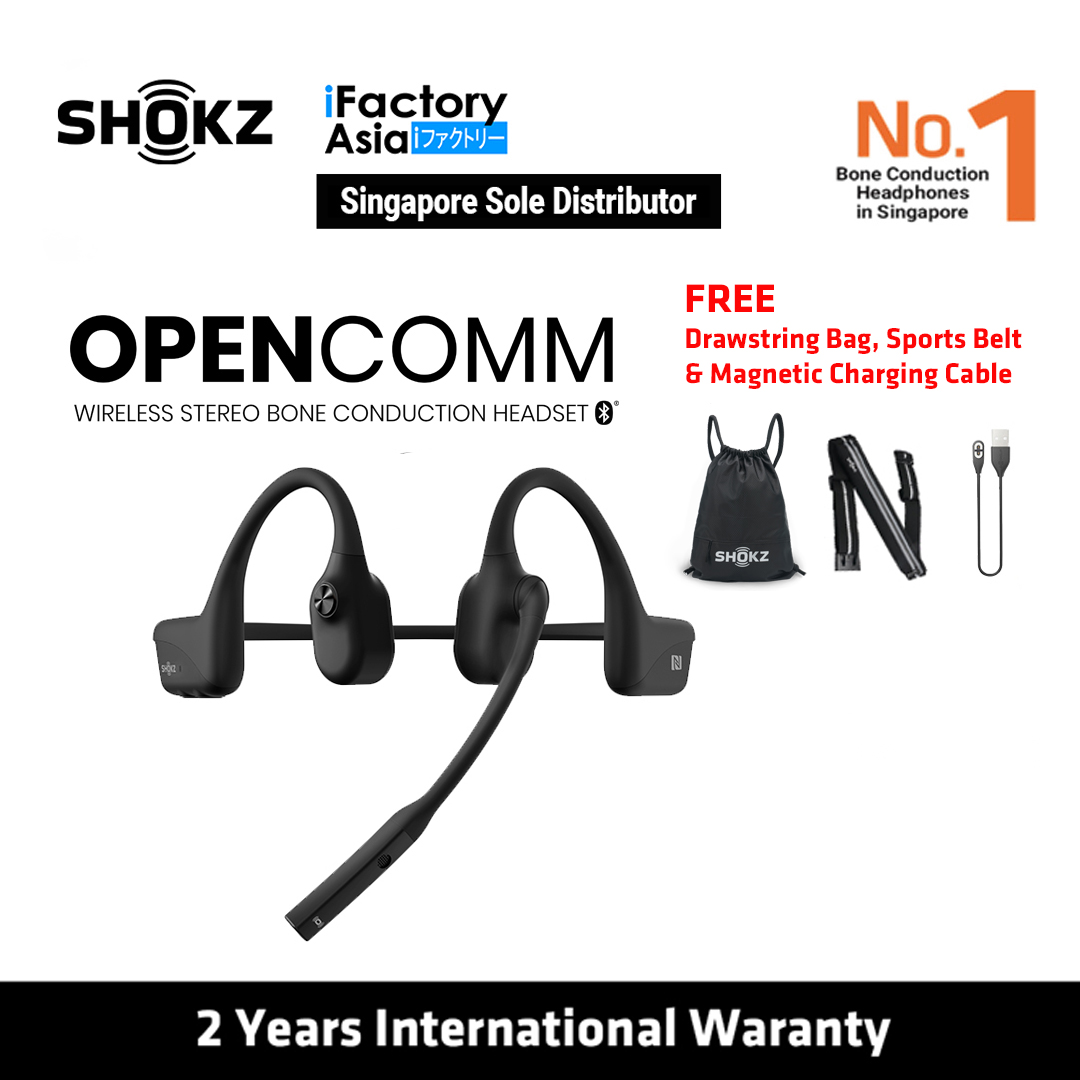 Shokz OpenComm Stereo Bone Conduction Headset