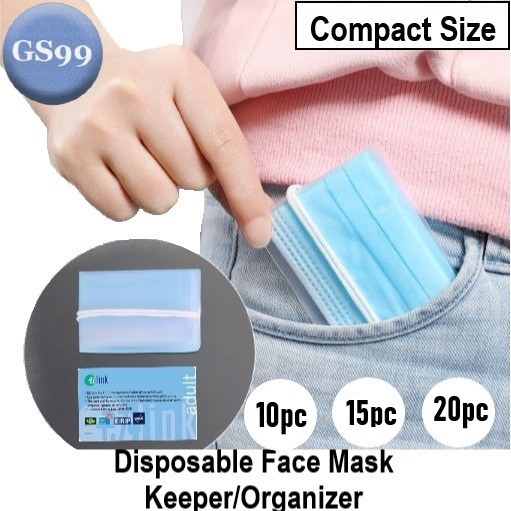 GS99 [Local Sellers][10pcs set] Face Mask Holder Storage Keeper Clip Case Container Compact Foldable Storage Hygiene