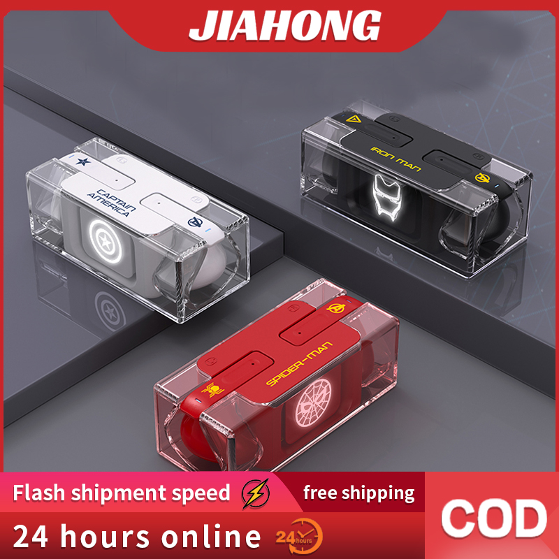 Marvel MV03 True Wireless 5.3V Bluetooth Headset Sports Game HIFI Sound Quality IOS Android Spill Resistant Headset Ultra Cube Long Battery Life In-Ear Microphone