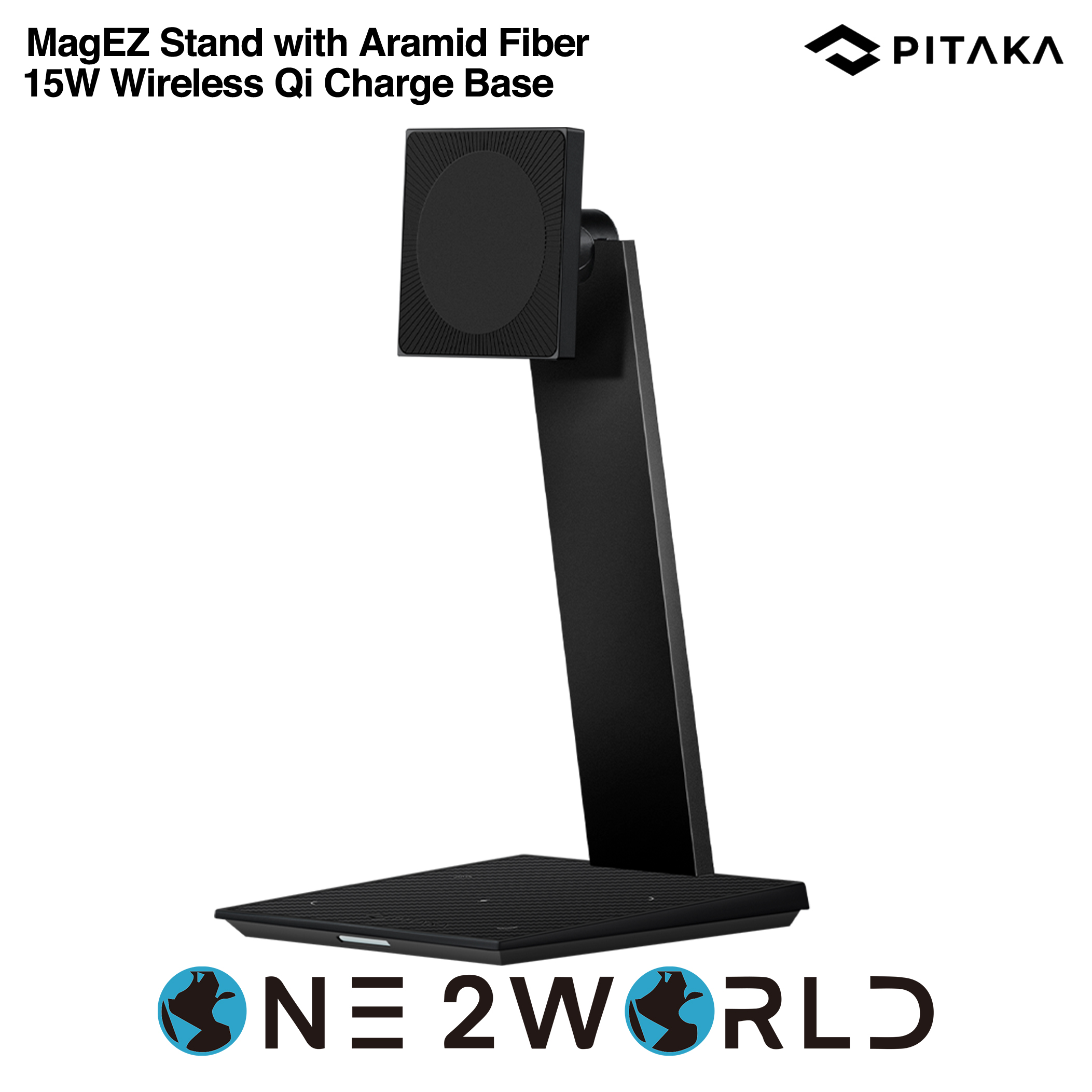 PITAKA MagEZ Stand with Aramid Fiber 15W Wireless Qi Charge Base