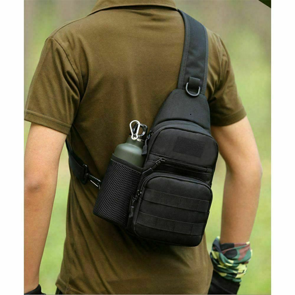 1 x Chest Bag Men Small Chest Bag Pack Travel Sport Shoulder Sling Backpack Cross Body Outdoor
