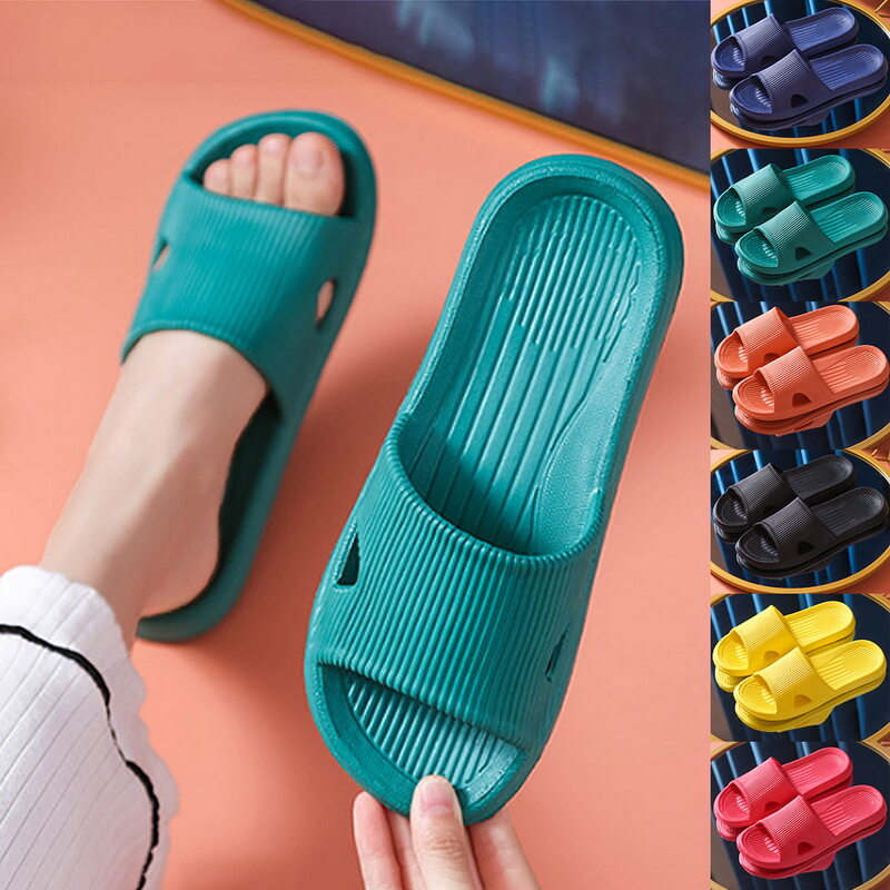 Cute Soft Slippers Bathroom Slippers Thick Bottom Slippers Home Outdoor Use Slip-On Slippers