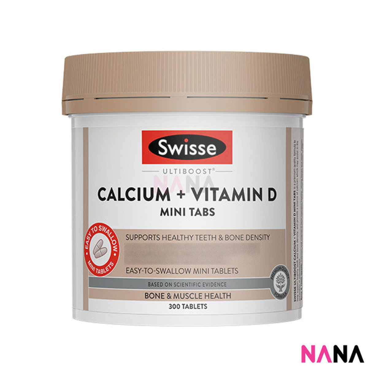 Swisse Calcium + Vitamin D Mini 300 Tables (EXP:02 2024)