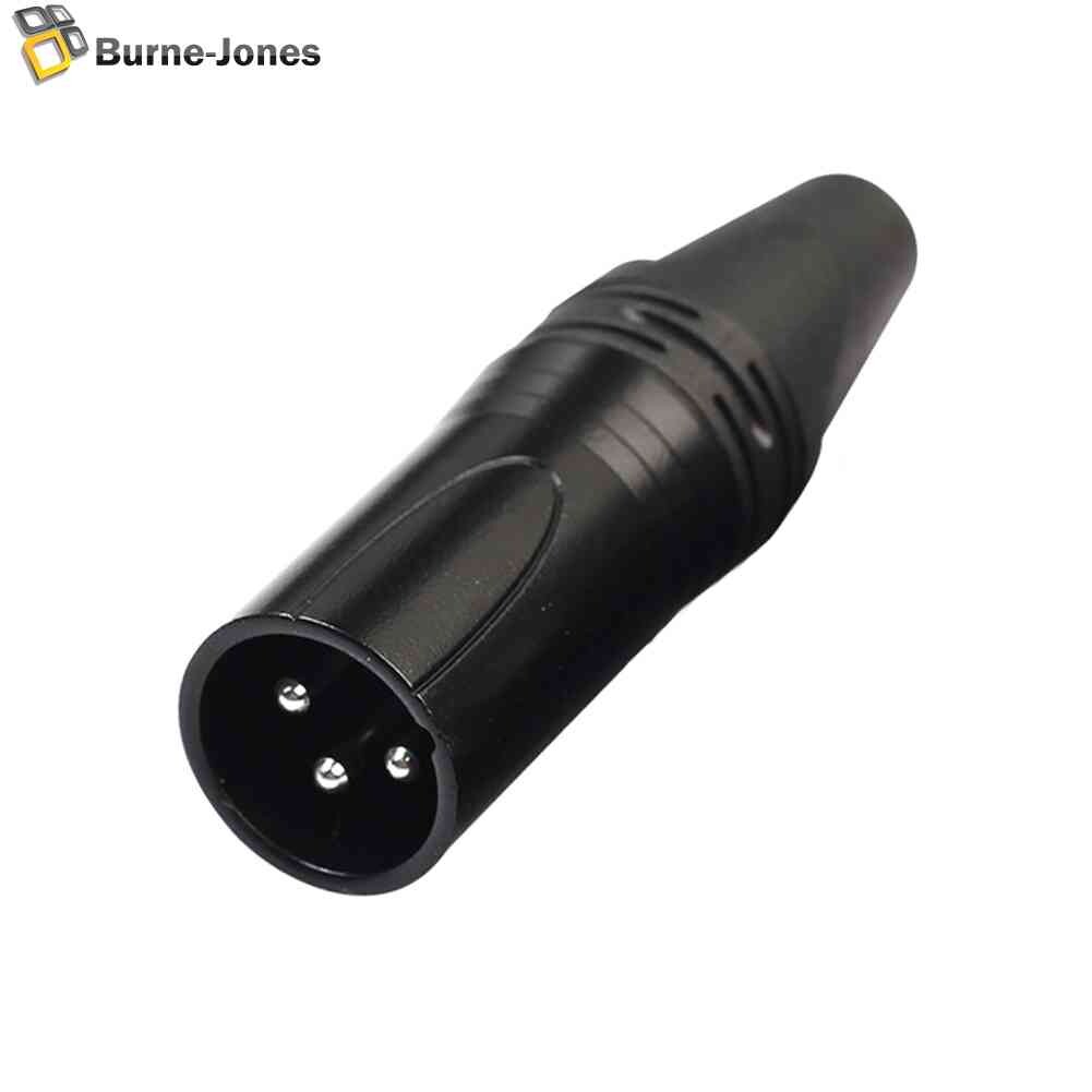 XLR 3Pin Male DIY Audio Cable Microphone Connector Solder Plug MIC Adapter