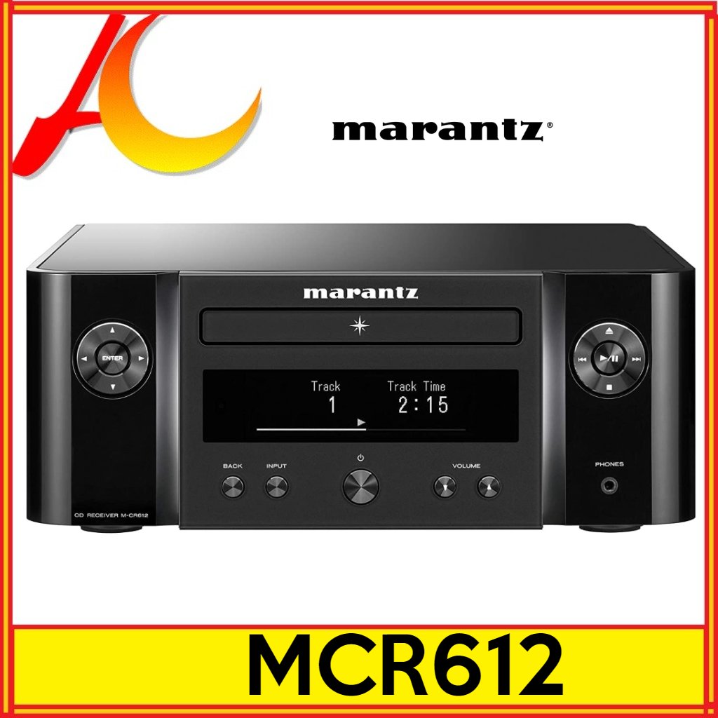 MARANTZ MCR612 Network CD Receiver Wi-Fi, Bluetooth, AirPlay 2 & HEOS Connectivity | AM/FM Tuner, CD Play FREE MINI BLUETOOTH SPEAKERS PAIR (612 MCR-612 M-CR612)