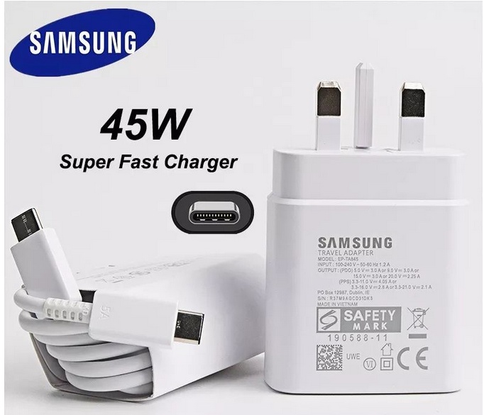 Original Samsung S21 S22 5G 45w Charger Super Fast Charge Usb Type C Pd PPS Quick Charging EU UK For Galaxy Note 20 Ultra 10