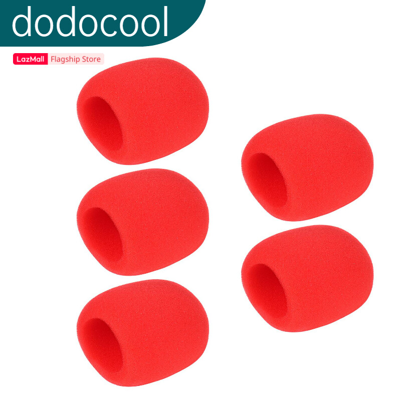 【Ready】dodocool 5pcs Handheld Microphone Windscreens Mic Foam Covers Compatible with Standard Ball-type Microphones for KTV Kar-aoke DJ
