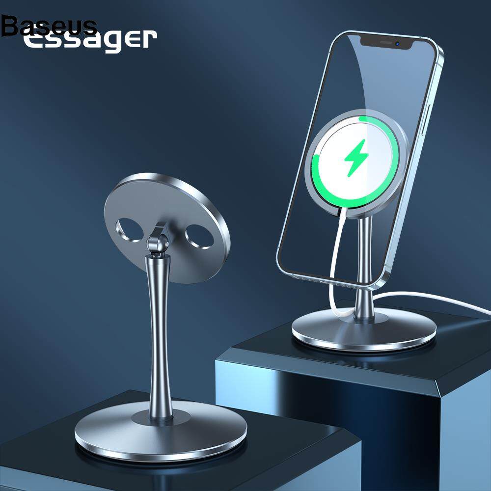 Wireless Charger ESSAGER Magnetic Wireless Charger Holder Stand Desktop Mounts for iPhone 12 Magsafe Charger