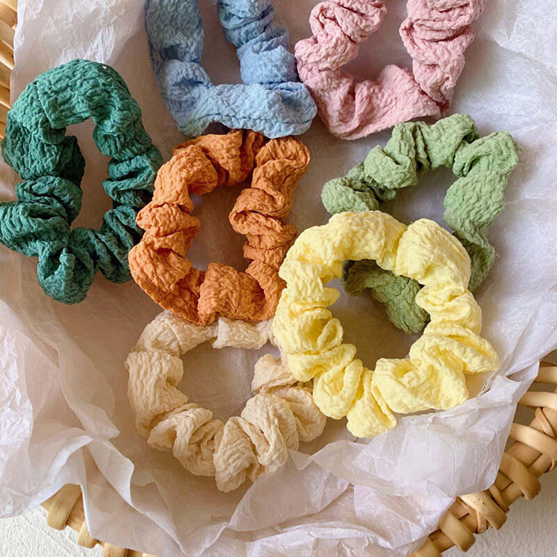 FAITOLAG Fashion Scrunchies fabric head rope French Style large hair rope hair accessories