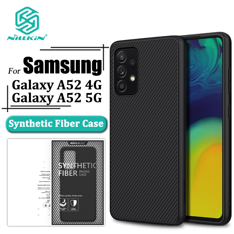Nillkin for Samsung Galaxy A52 4G / A52 5G Hard Case, Synthetic fiber + PP Plastic Hard Cases Carbon Cover for Samsung Galaxy A52 4G / A52 5G