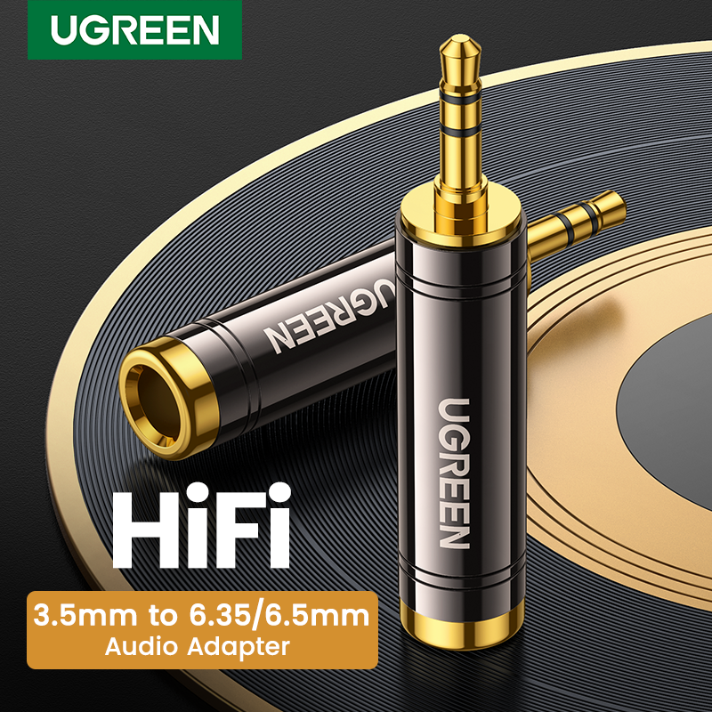 UGREEN 3.5MM to 6.35MM Audio Adapter Speaker, Sound Console, Digital, Piano, Guitar Adapter