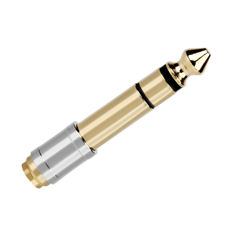 6.35mm to 3.5mm Converters 1/4 Inch Male 1/8 Inch Female 6.35 to 3.5 Jack Headphone Audio Adapter Connector Plug
