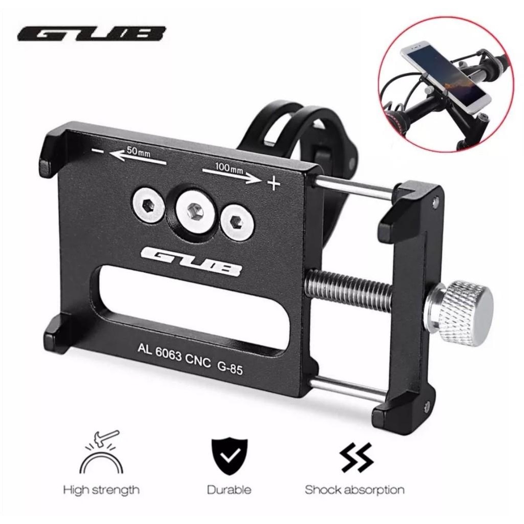 Bicycle Phone Holder Mount Cycling Stand Bracket for Smartphone Universal Gub 85 Bike Motorcycle Scooter Handlebar Aluminum Adjustable