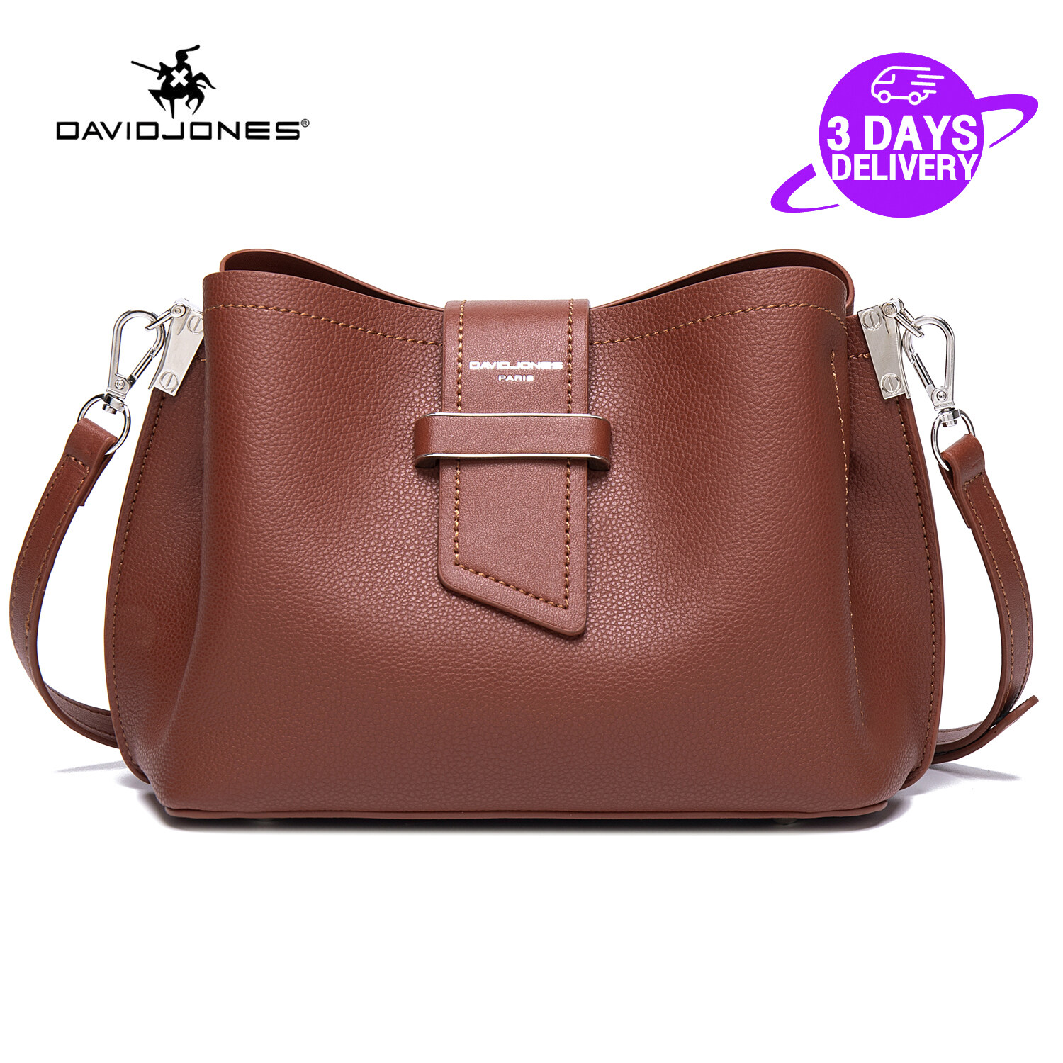 David Jones Paris sling bag for women leather crossbody bag messenger bags ladies shoulder bag woman handbag 2022