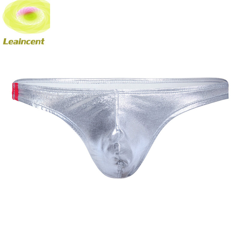 leaincent【reday stock】Men Sexy T-back Thongs Underwear Soft Low-waisted Slim Underpants Briefs